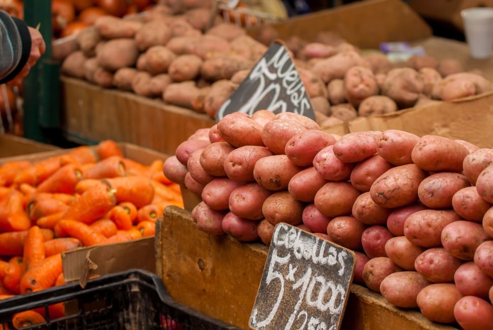 Fruit, Vegetables, Carrots, Potatos, food and drink, market preview
