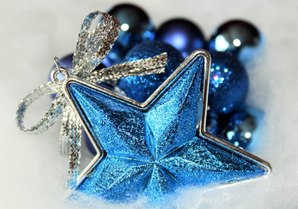 Christmas, Advent, Decoration, Star, blue, no people preview