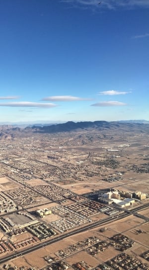 Las Vegas, Nevada, Usa, Desert, aerial view, sky thumbnail