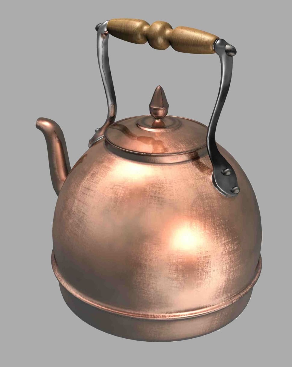 Kettle, Water, Shiny, Kitchen, Copper, studio shot, no people preview