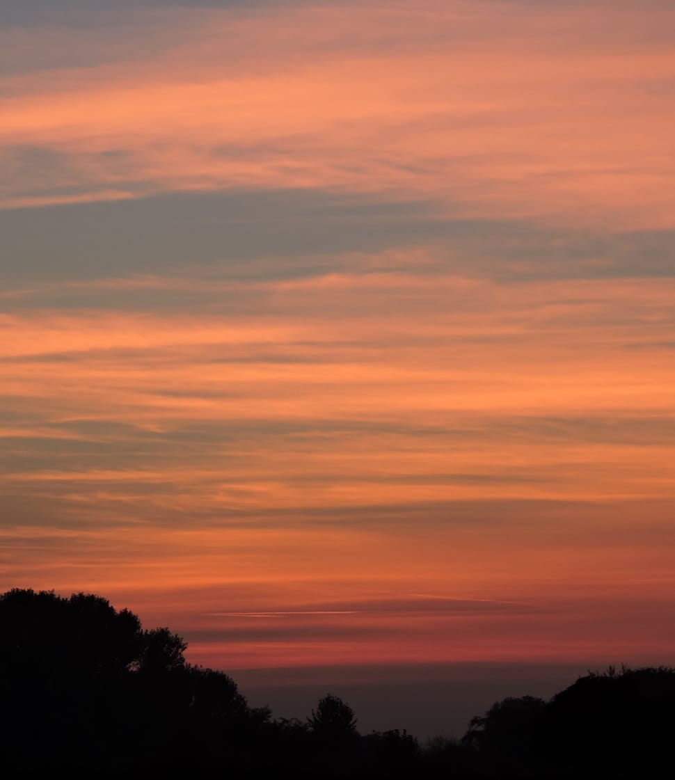 Sunset, Clouds, Sky, Horizon, Twilight, sunset, orange color preview