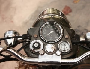 black and silver motorcycle speedometer thumbnail