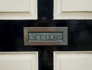 gray letters embossed emblem thumbnail