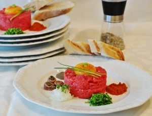 Meat, Tatar, Minced Meat, Starter, Beef, plate, food and drink thumbnail