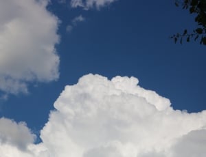 low angle view of white and gray clouds at daytime thumbnail