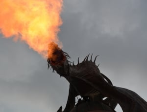 black fire breathing dragon thumbnail