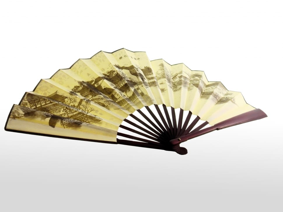 beige and brown hand fan preview