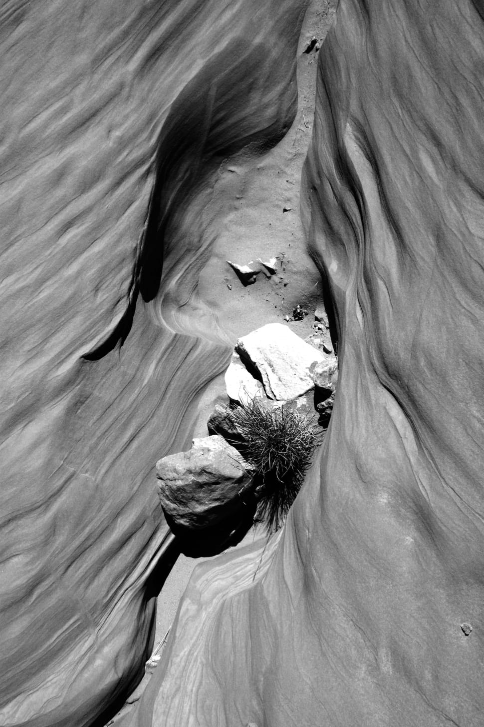 grayscale photo of rock formation preview