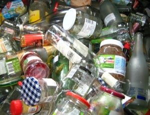Bottles, Glass Container, Glass, Glasses, bottle, large group of objects thumbnail