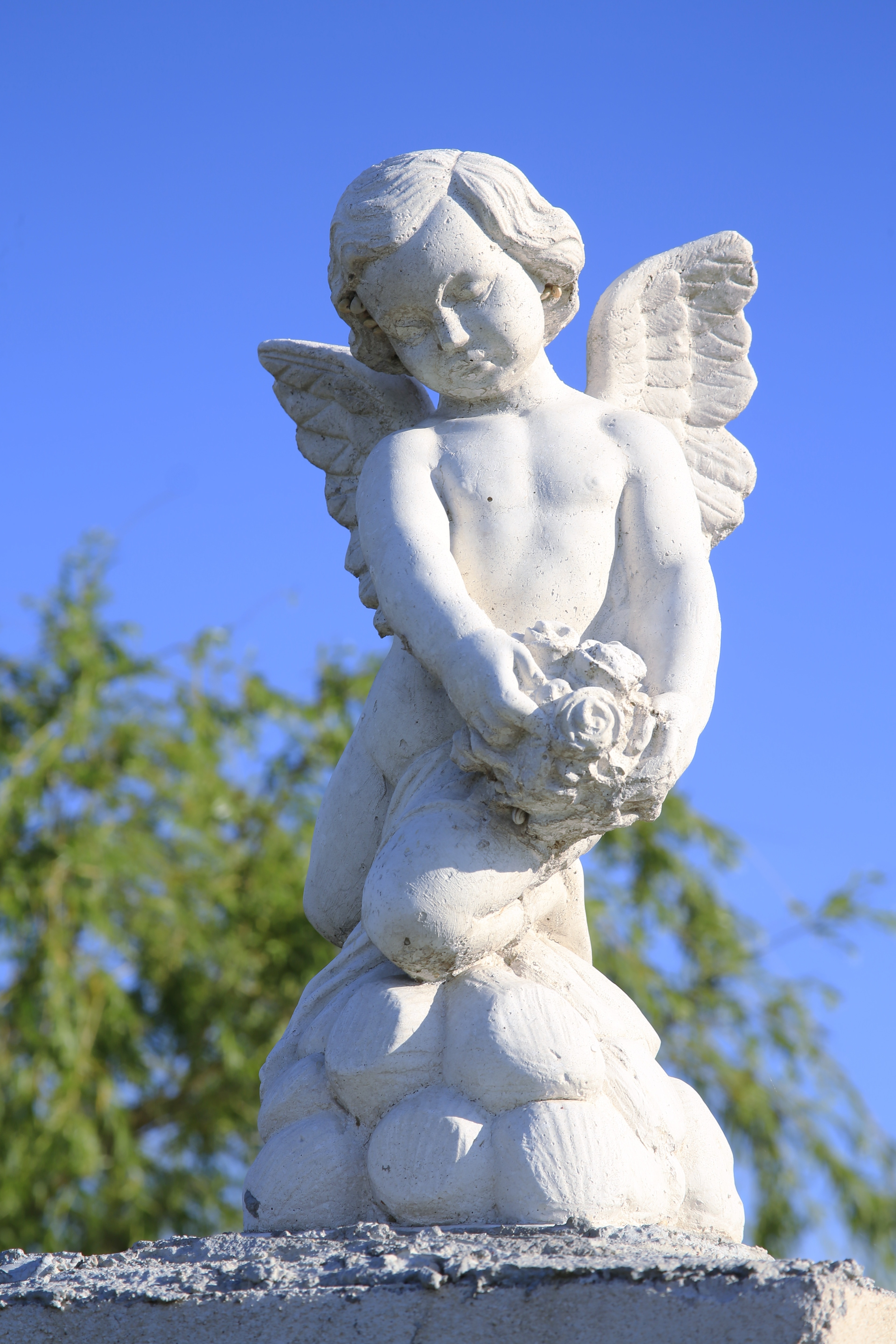 Cherub, Cloud, Wings, Catholic, Angels, statue, sculpture