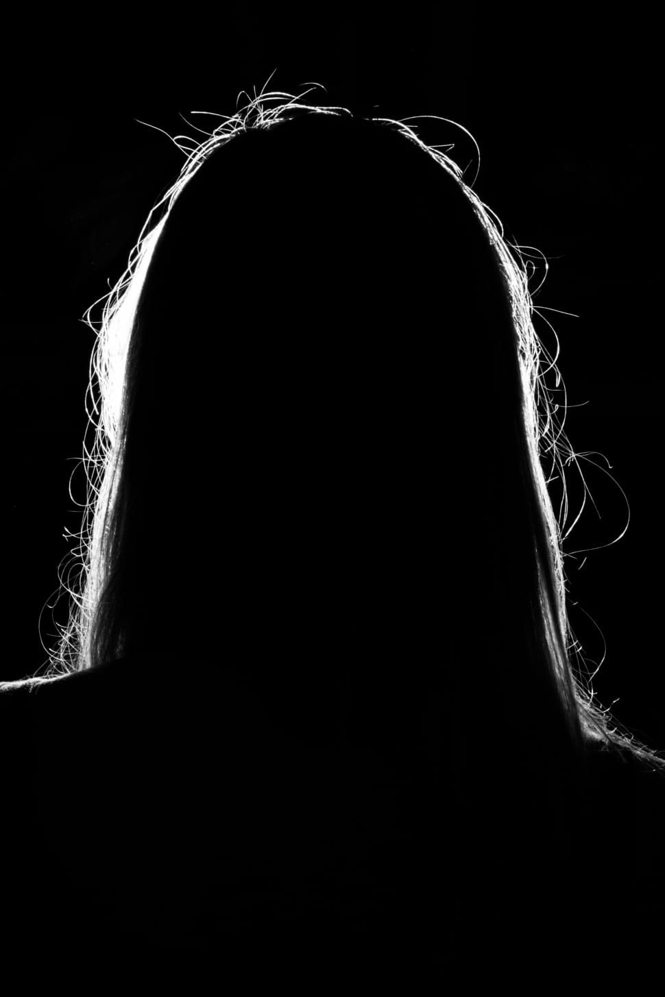 woman's portrait silhouette preview