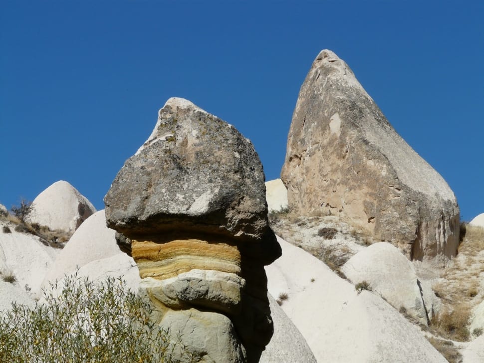 Cappadocia, Fairy Tower, Valley Of Roses, snow, rock - object preview
