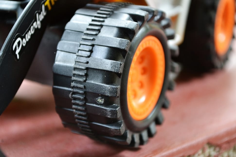 orange and black car wheel toy preview