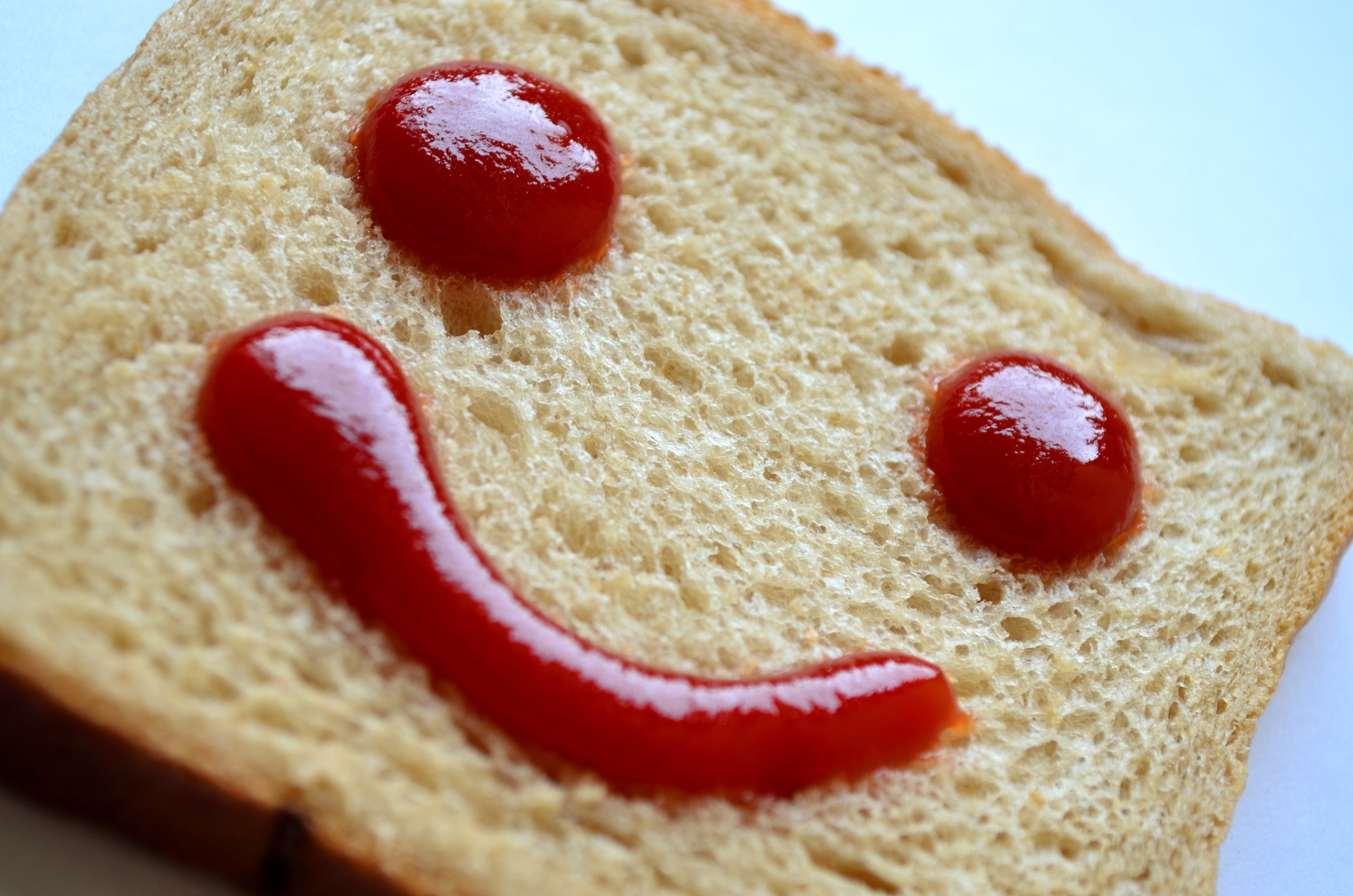 Face, Bread, Smiley, Ketchup, Red, Smile, red, food and drink