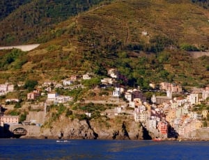 Sea, Mountain, Riomaggiore, Liguria, built structure, architecture thumbnail