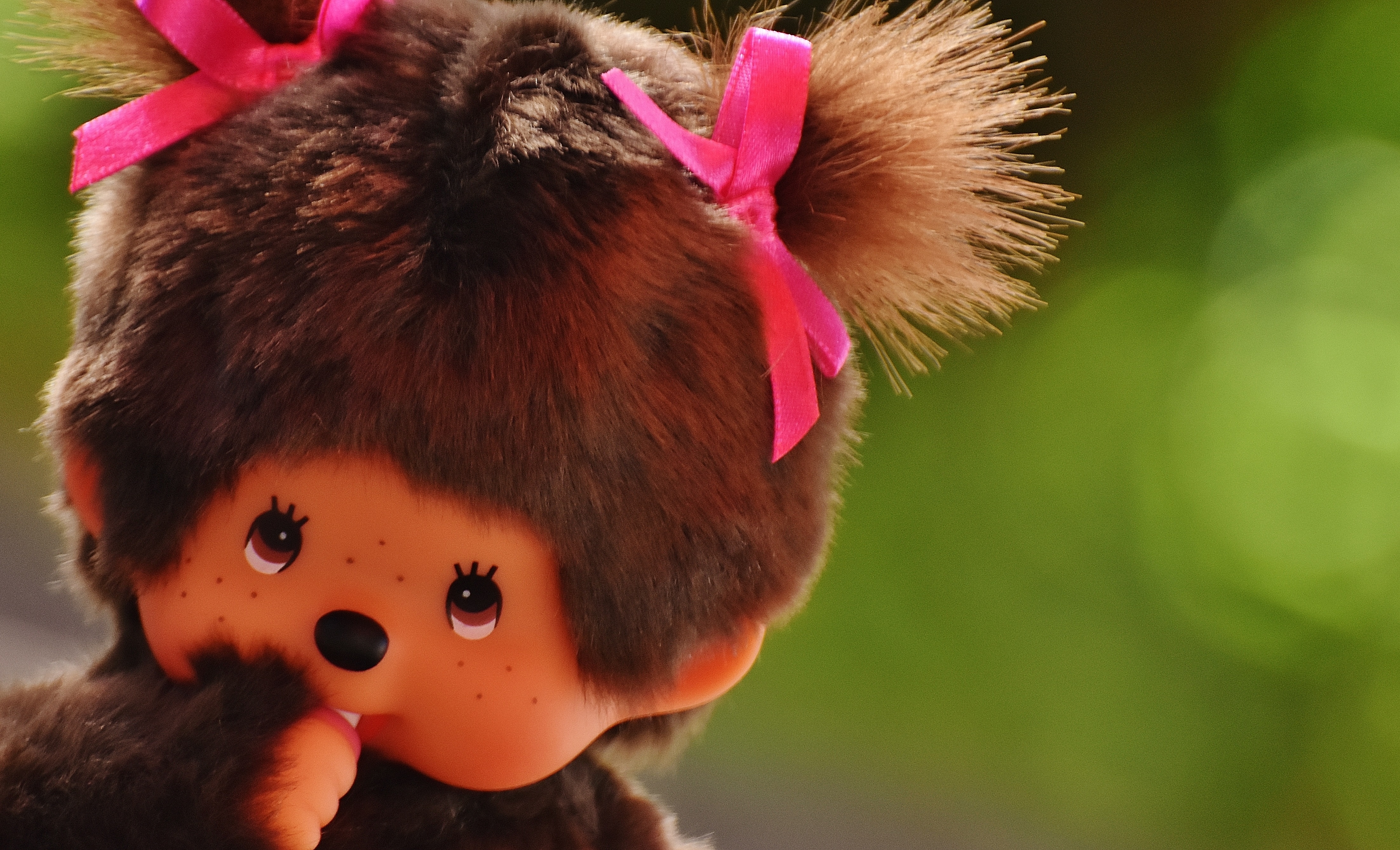 brown haired animal doll