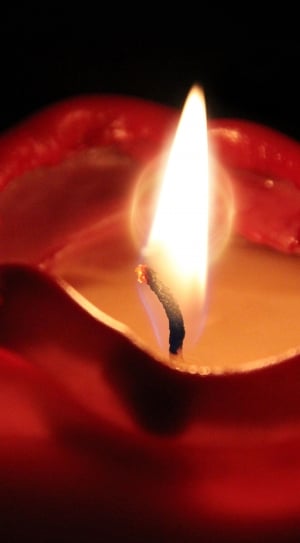candle flame in close up photography thumbnail