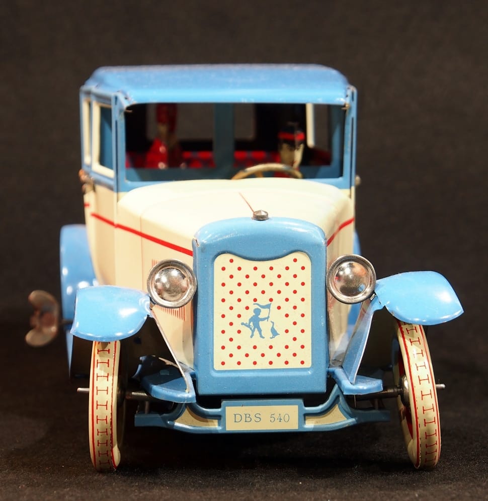 white and blue dbs 540 vintage car decor preview