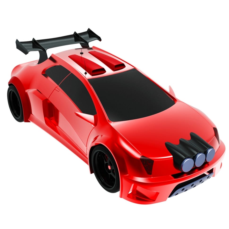 red and black racing car toy preview