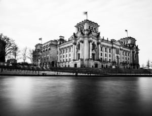 black and white, ocean, sea, old, architecture, government thumbnail