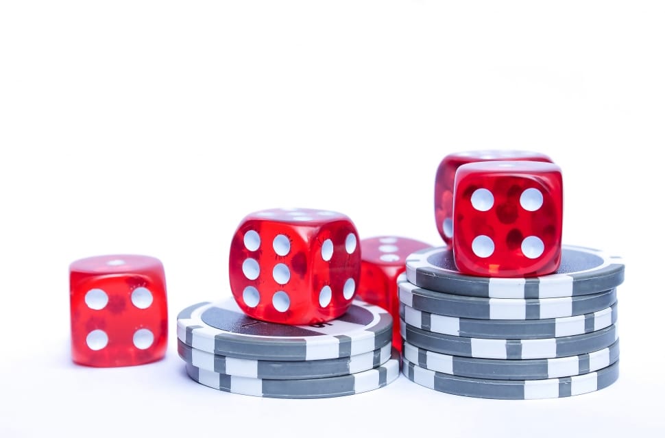 red and white dice and poker chips preview