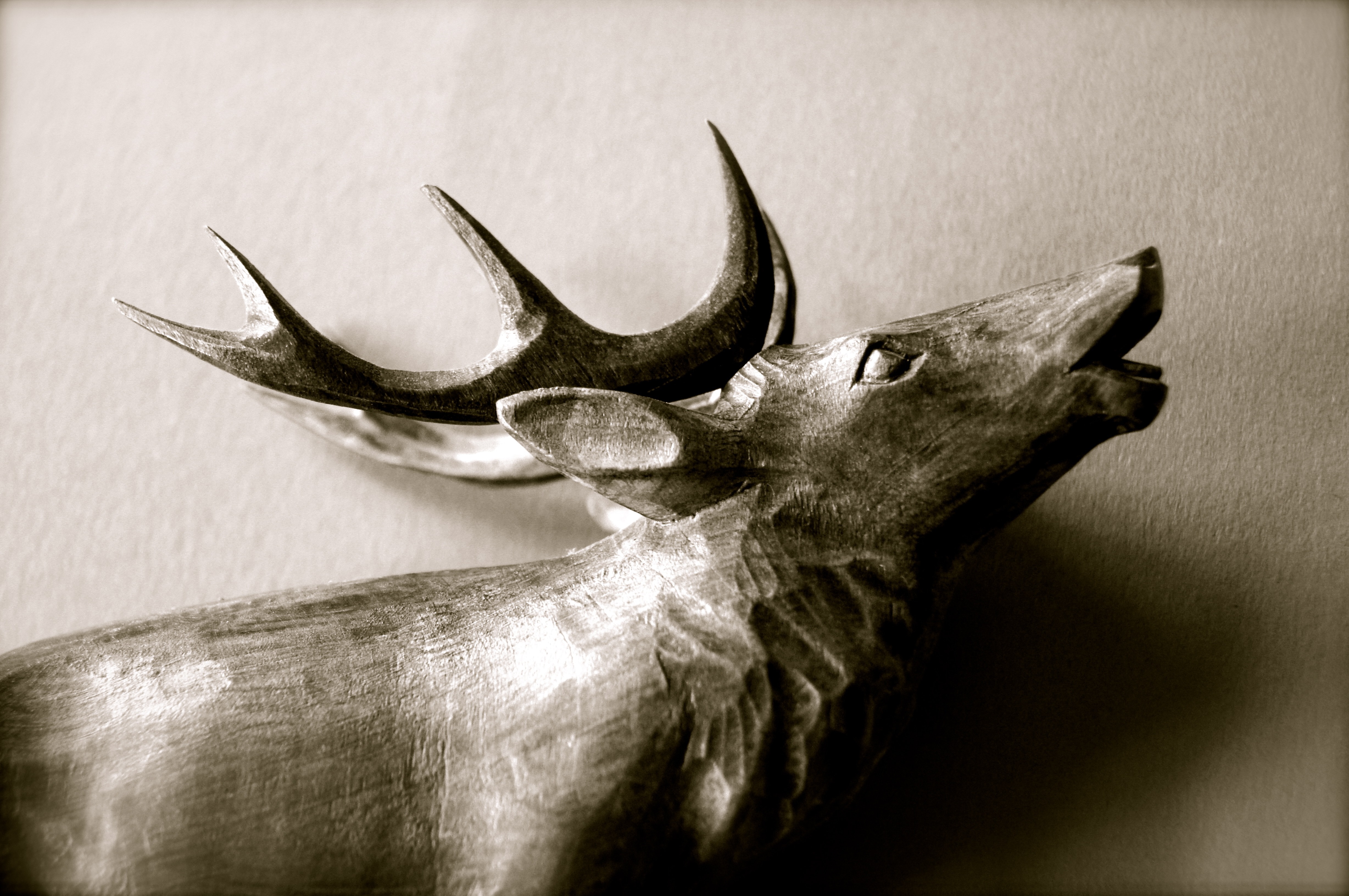 brown moose sculpture
