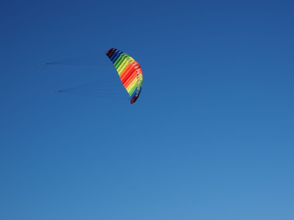 red yellow green and blue parachute preview