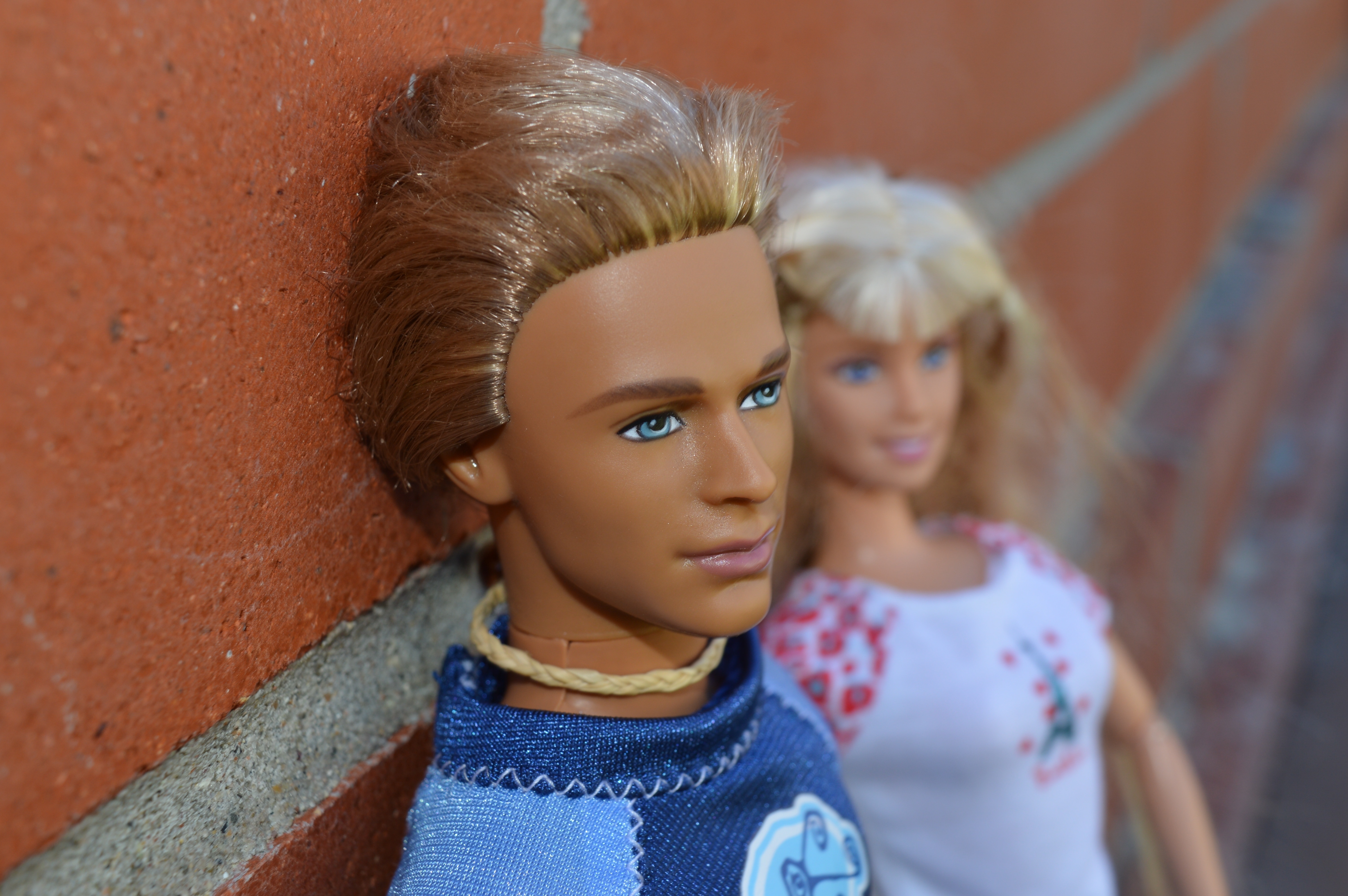 Ken doll in blue suit