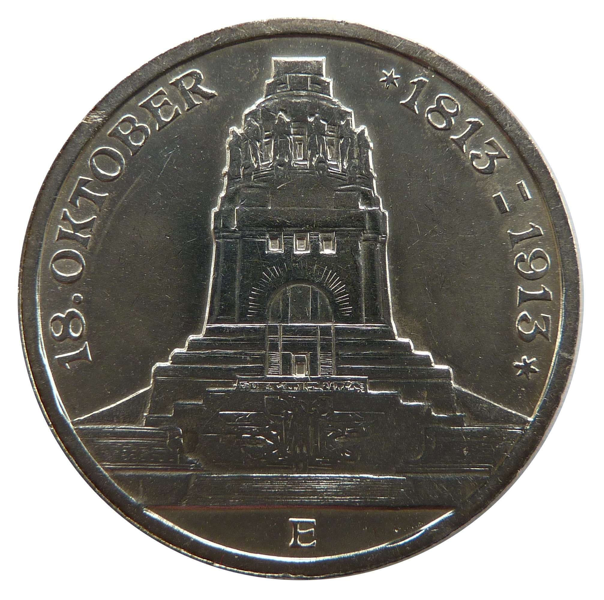 18 oktober 1819-1913 silver round coin