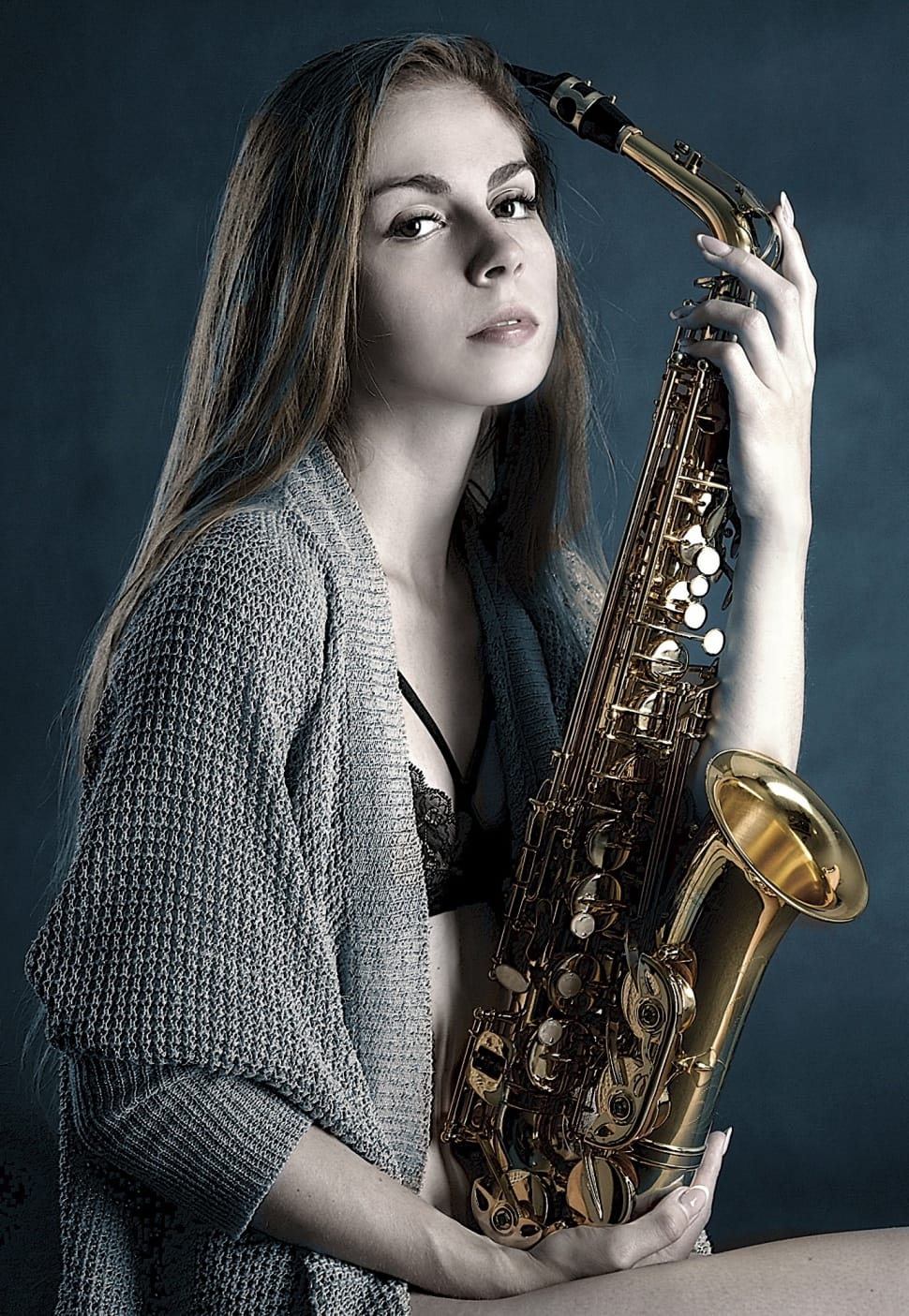 brass alto saxophone preview