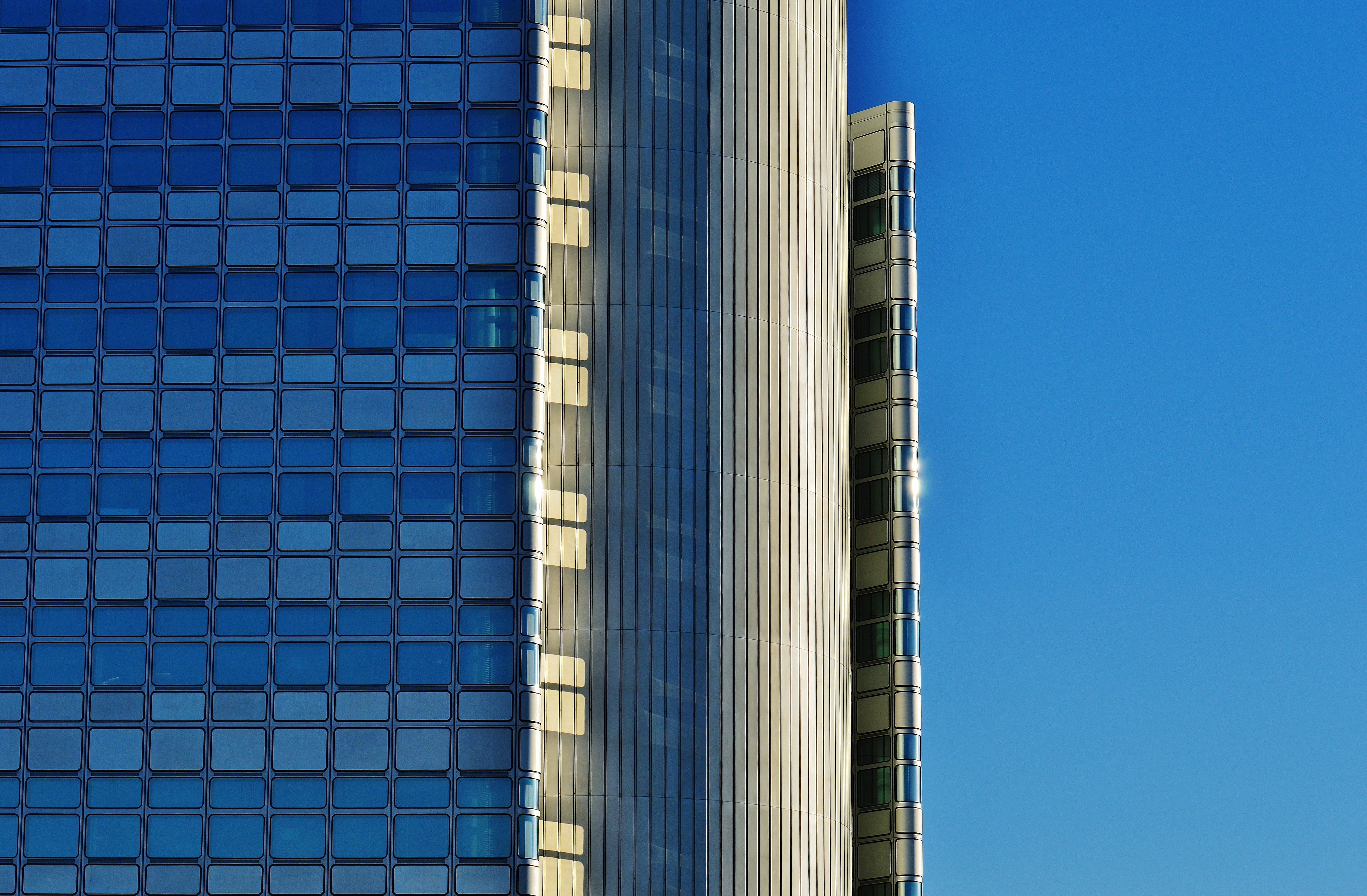 blue glass rise building