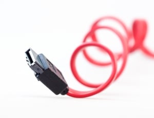 red coated usb cable thumbnail