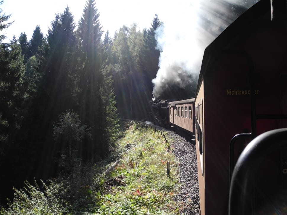 brown steam train preview