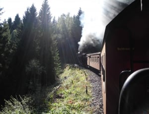 brown steam train thumbnail