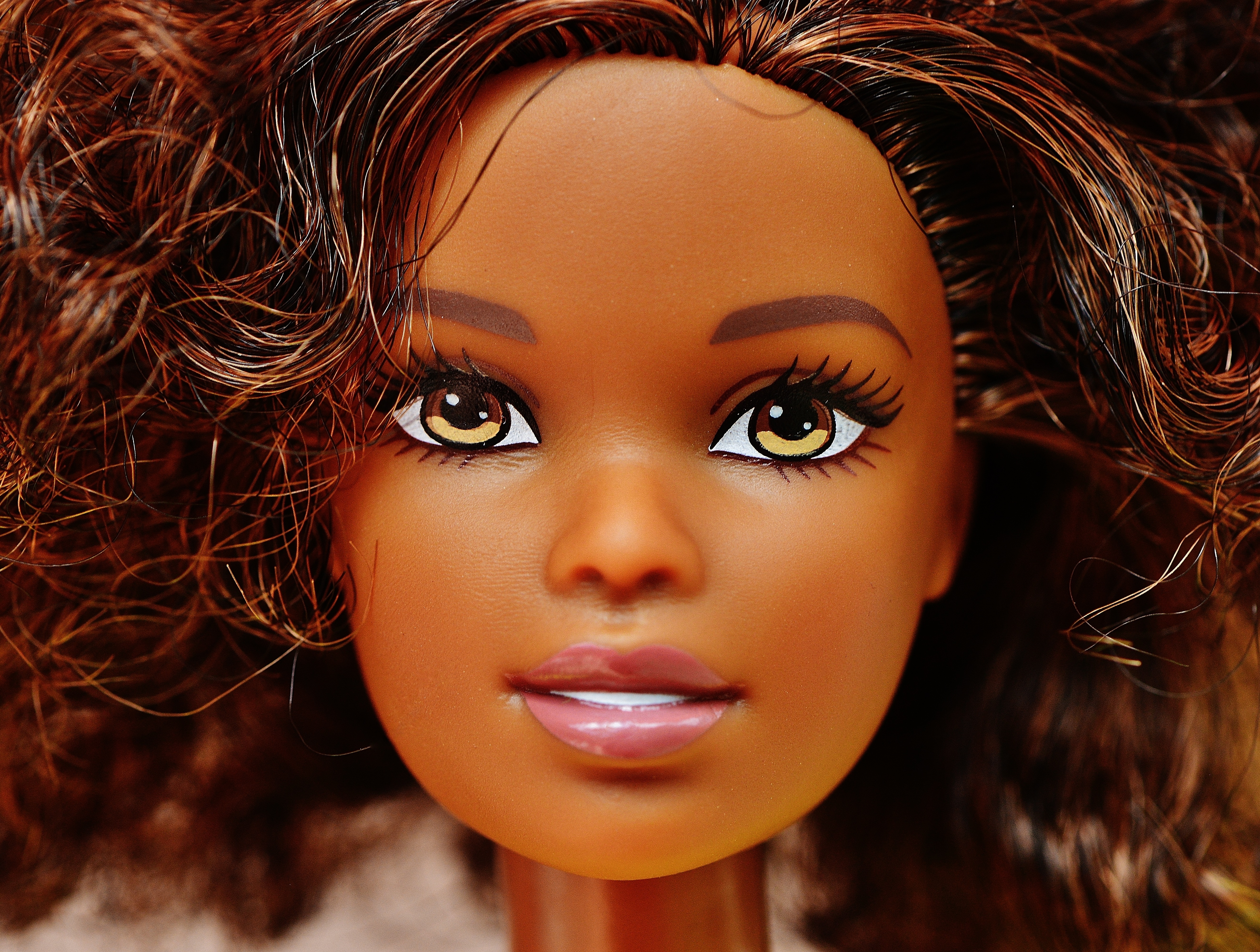 brown hair barbie doll