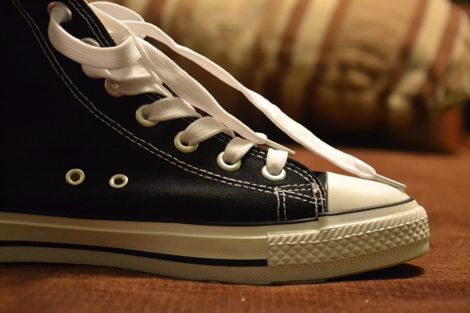 black and white converse sneakers preview