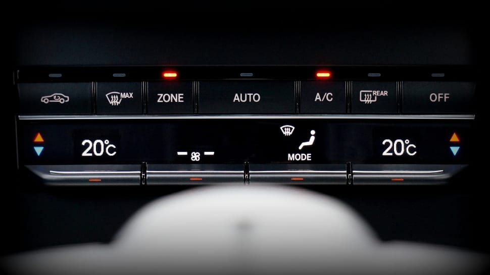 black car climate control panel preview