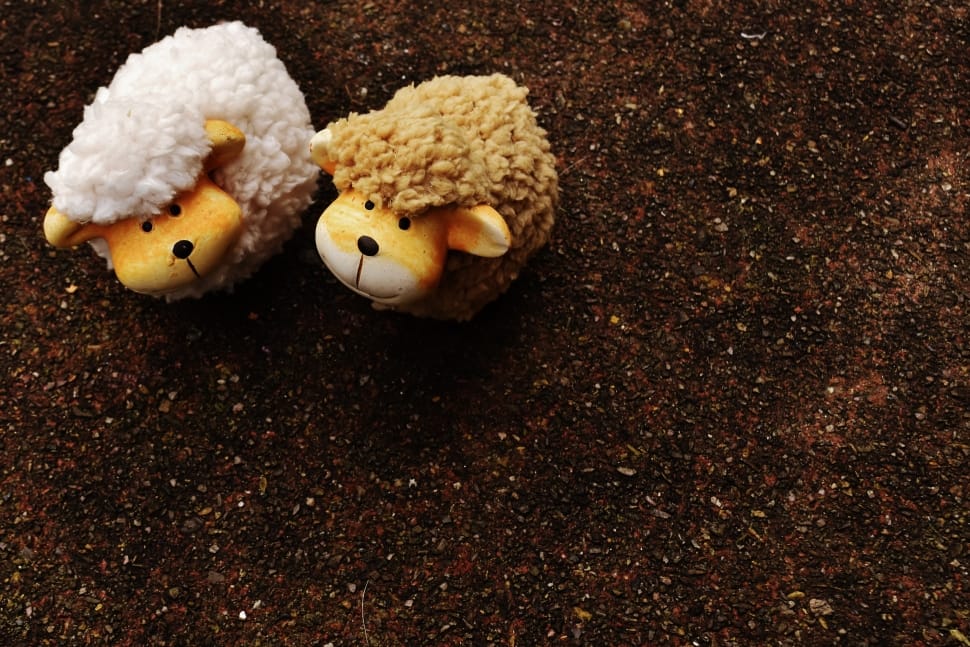 two sheep plush toy preview