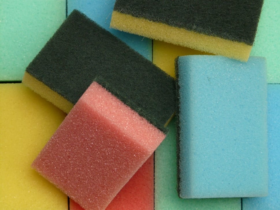 four cleaning sponges preview