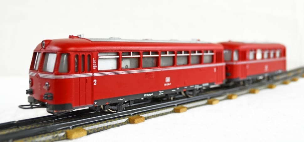 red plastic toy train preview