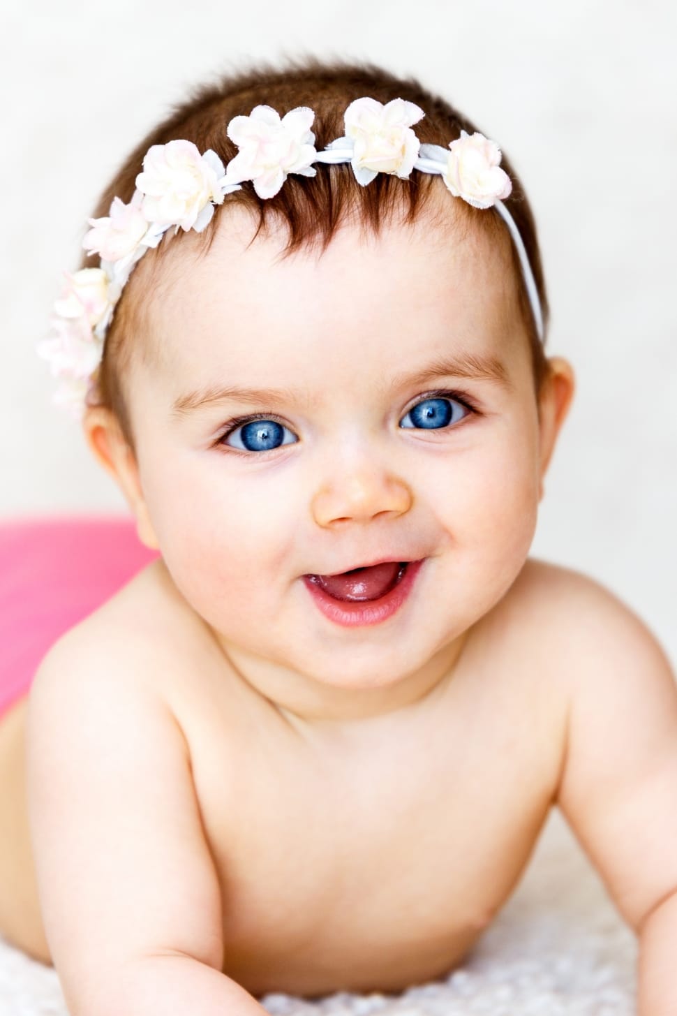 Baby, Girl, Flower Ribbon, Cute, Child, babies only, baby preview