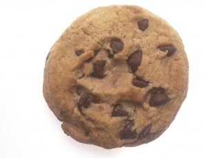 Chocolate Chip Cookie, Snack, Sweet, white background, cut out thumbnail