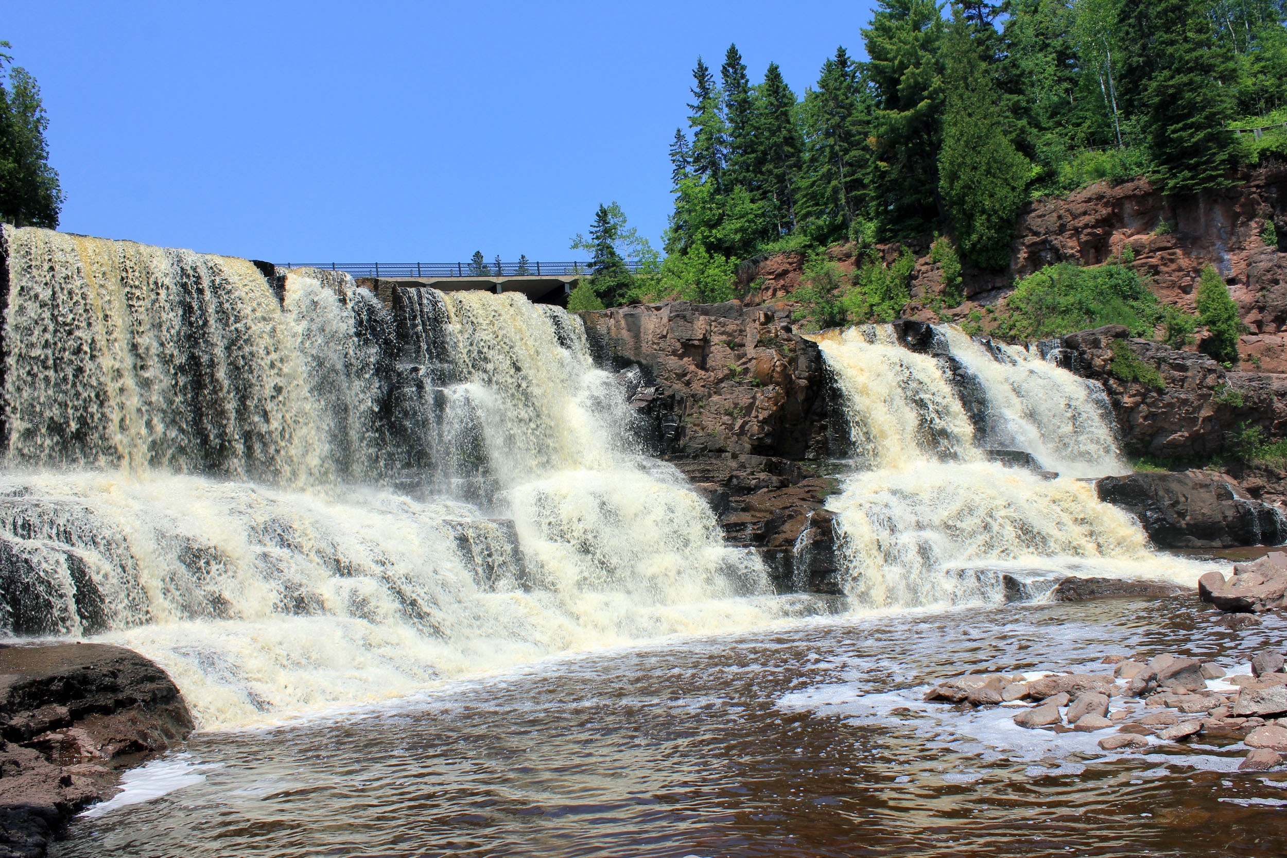 Gooseberry Falls, Waterfalls, Usa, waterfall, water