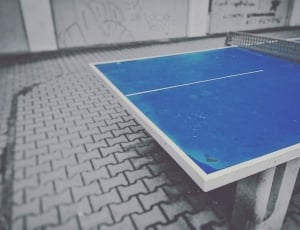 blue and white table tennis table thumbnail