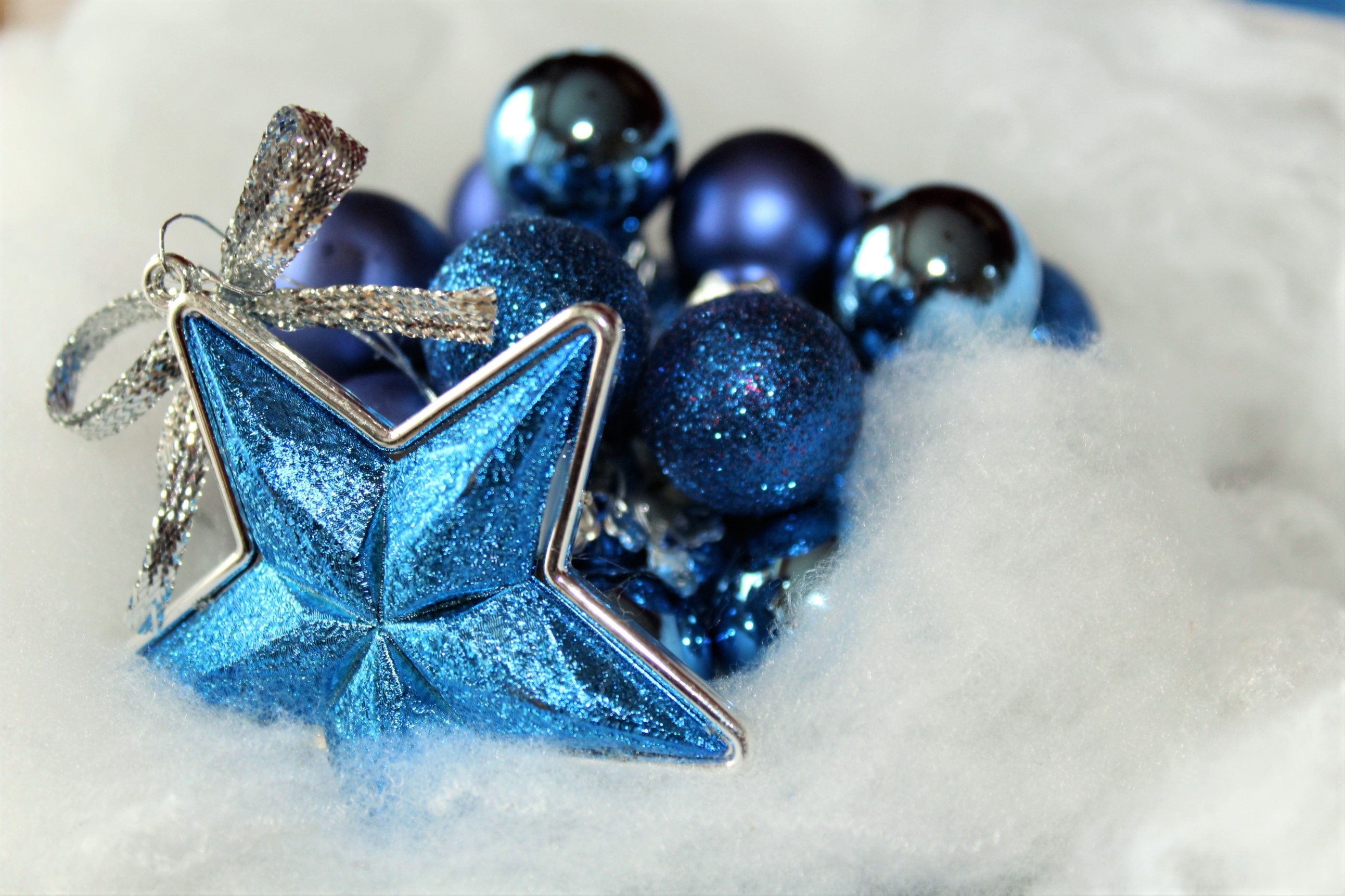 blue beaded with star decor