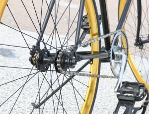 black fixed gear bicycle thumbnail
