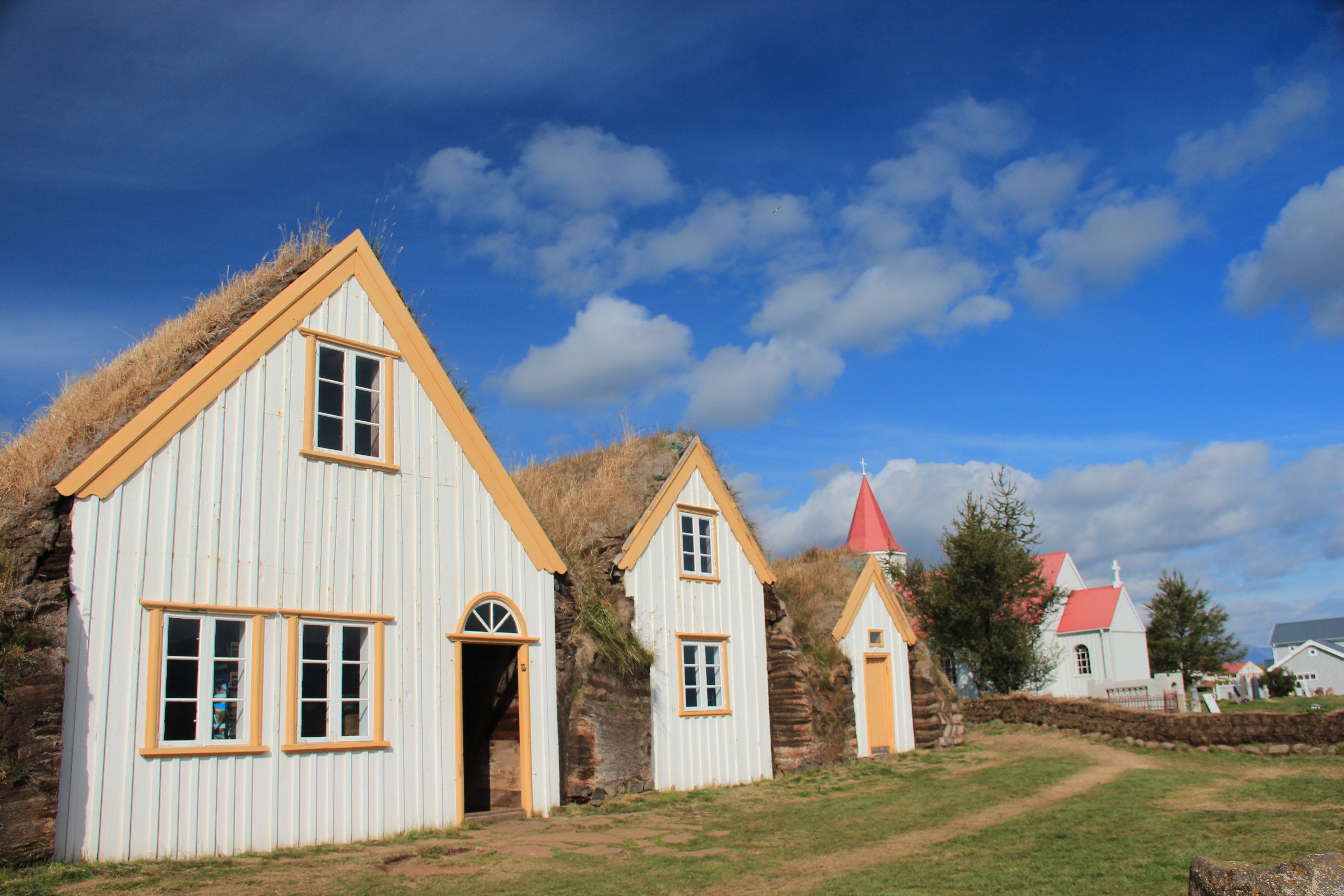 white-and-brown wooden residential houses