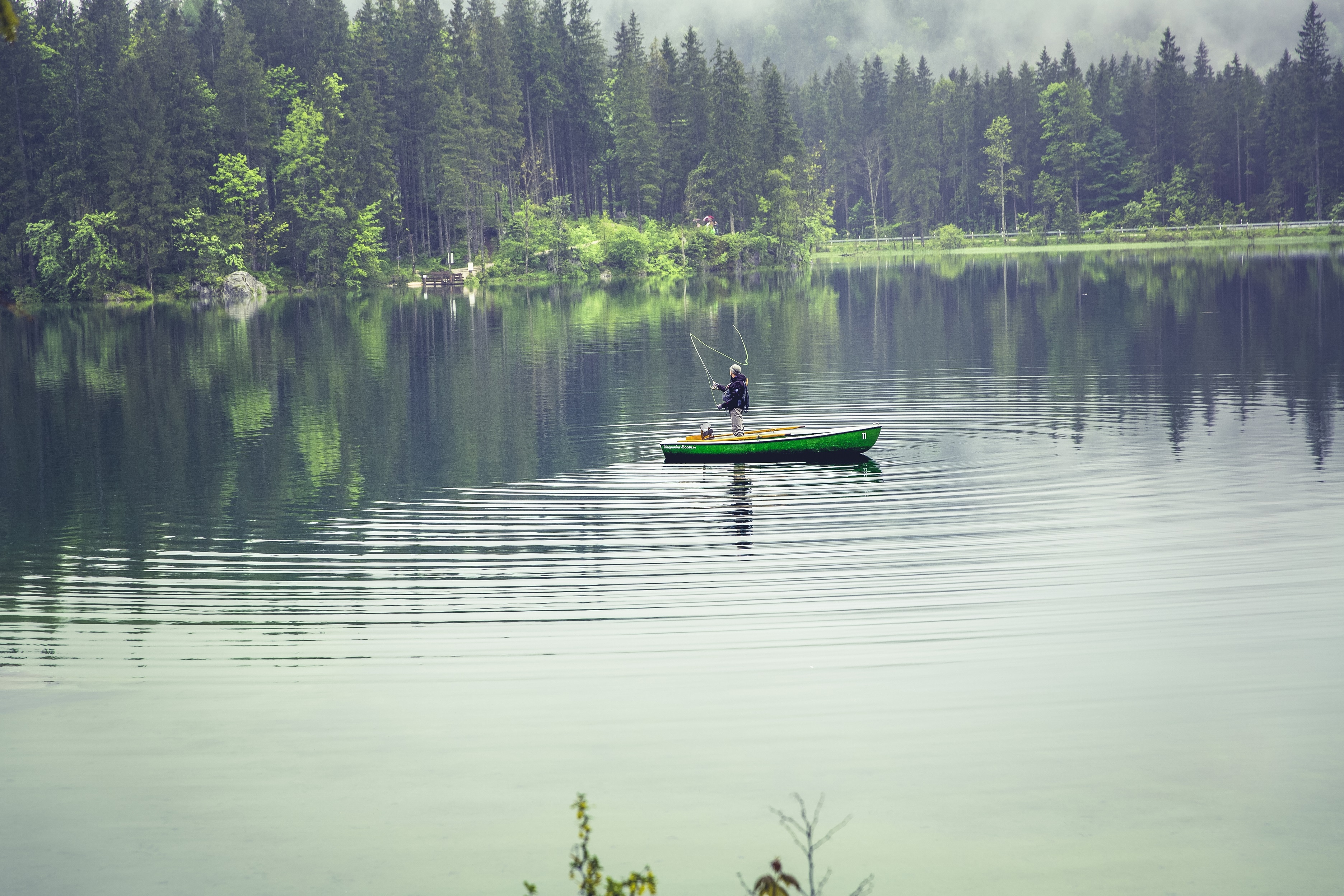 green canoe