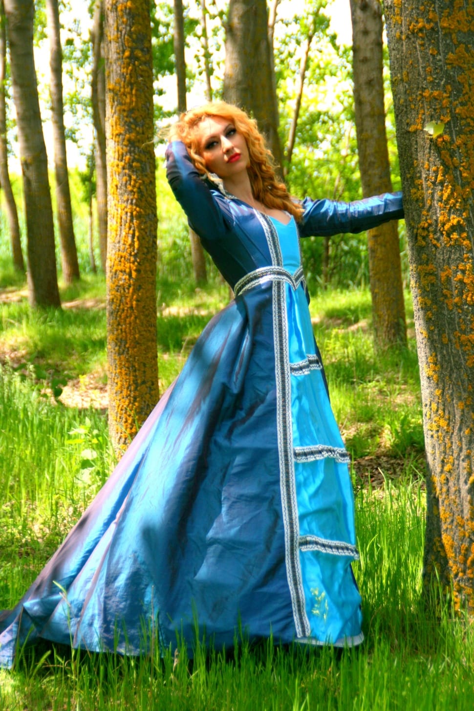 Wreath, Forest, Girl, Dress, Princess, forest, tree preview