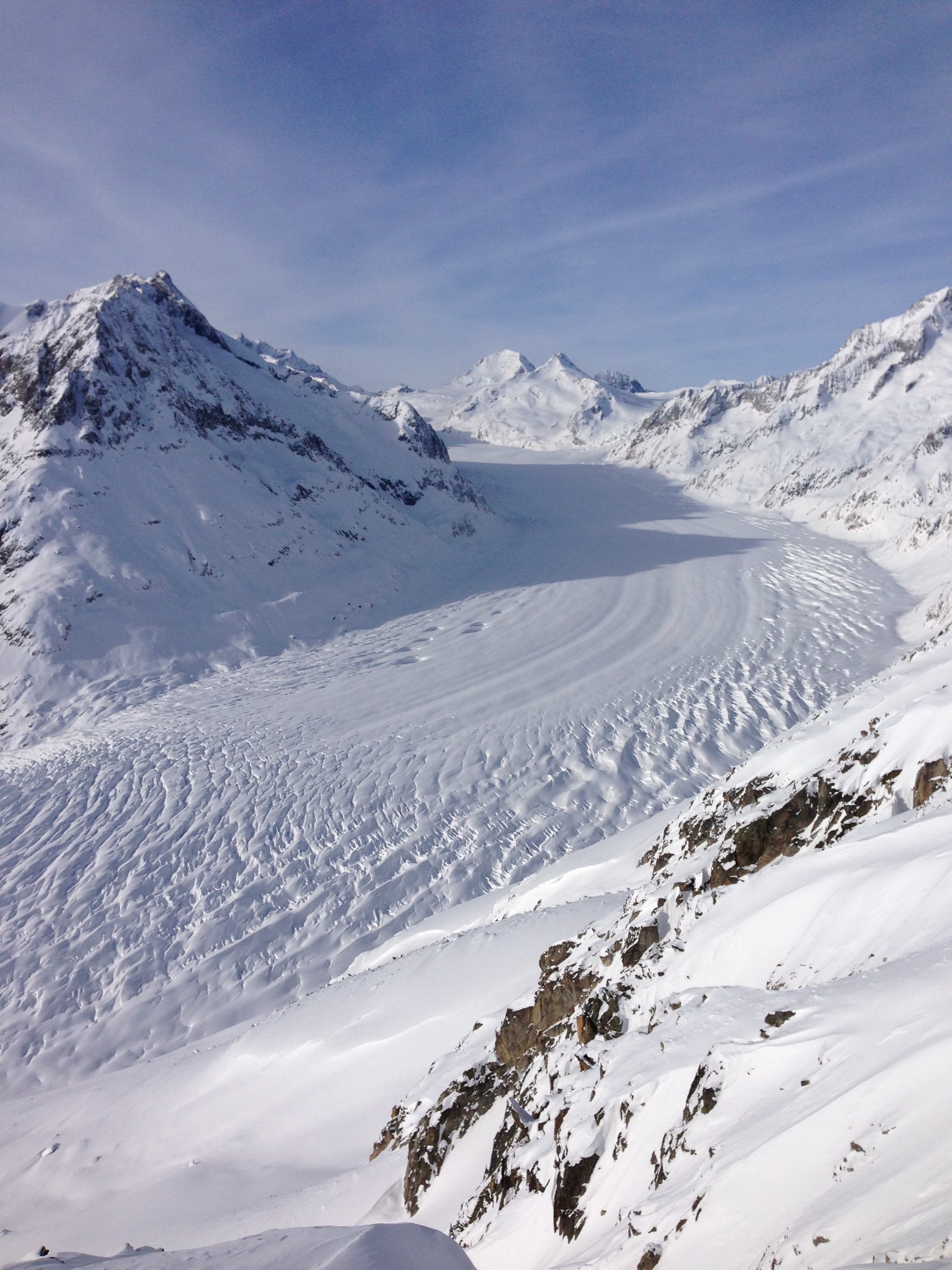 Switzerland, Winter, Glacier, Aletsch, snow, mountain